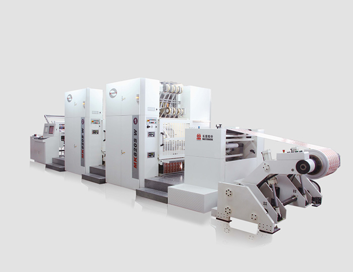 MK 2820SW圓壓圓卷筒紙機組式燙金機
技術(shù)描述：高速圓壓圓燙印技術(shù)
燙金方式采用圓壓圓連續(xù)運行的方式，沒有停歇時間，效率達到最大化。