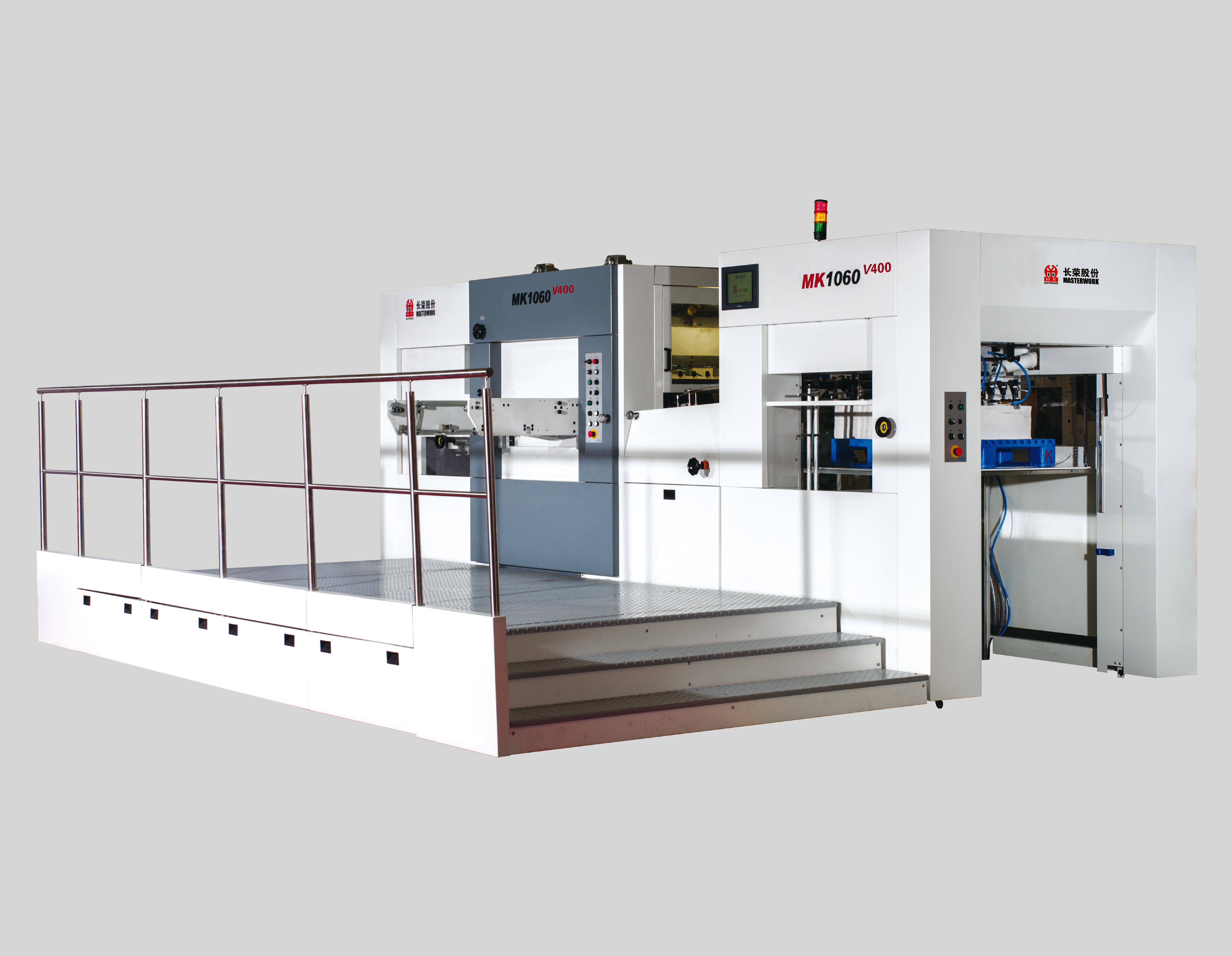 MK1060V400深壓紋模切機
技術(shù)描述：深壓紋技術(shù)
最大400噸壓力，特殊加長合壓時間，以適應(yīng)各種復(fù)雜滿版的壓紋要求。適用解決高檔禮盒-細花紋的深壓紋技術(shù)難題。